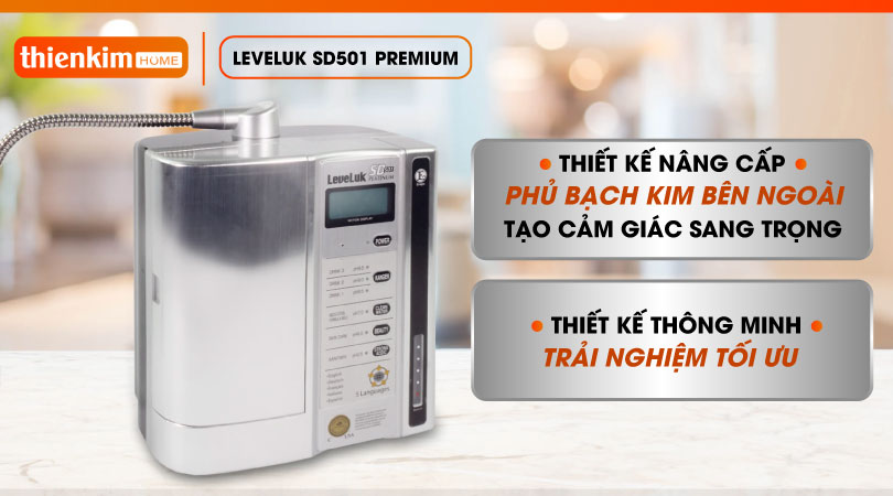 Máy điện giải ion kiềm Kangen LeveLuk SD501 Platinum cao cấp